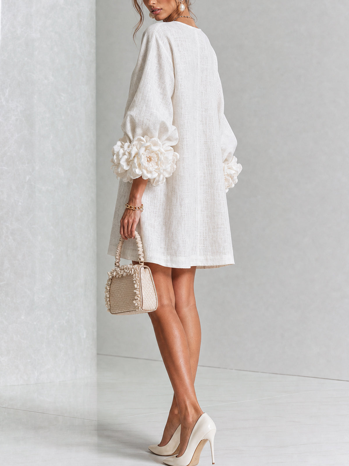 Grace | Floral Button-Front Mini Dress