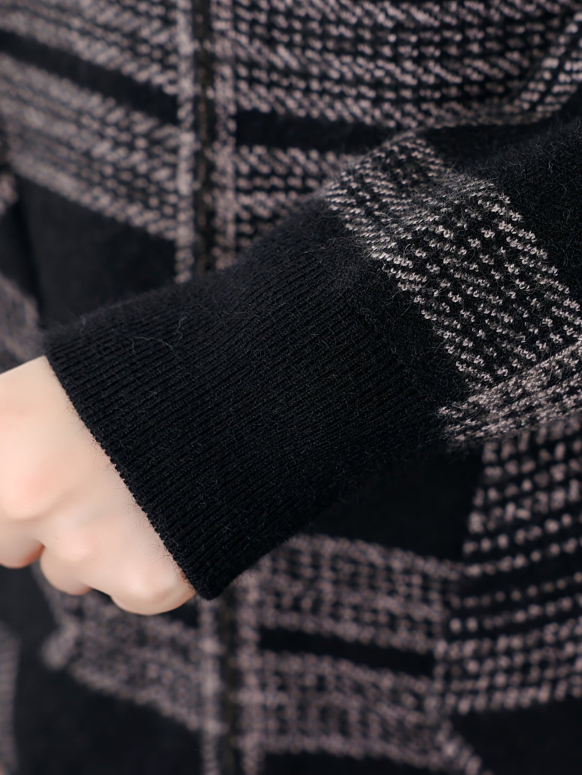Delaney™ | Checked Hooded Zip-Up Jacket