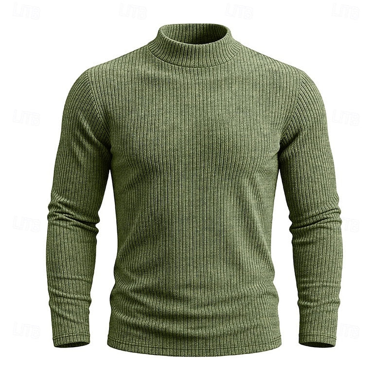 Callahan™ | Ribbed Mock-Neck Top