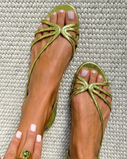 Ginevra | Golden Sandals Summer Elegance
