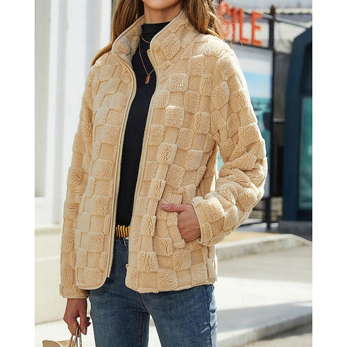 Rosabel™ | Textured Stand-Collar Jacket