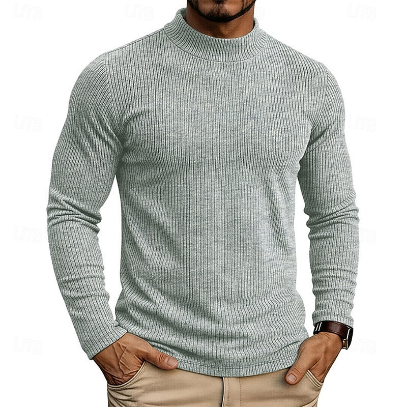 Callahan™ | Ribbed Mock-Neck Top