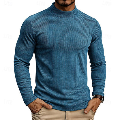 Callahan™ | Ribbed Mock-Neck Top