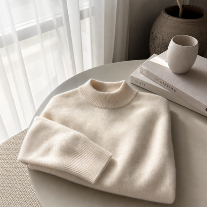 Cynthia | Women's Ribbed Mock Neck Sweater