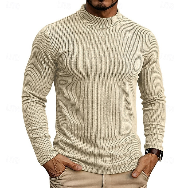 Callahan™ | Ribbed Mock-Neck Top
