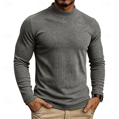 Callahan™ | Ribbed Mock-Neck Top