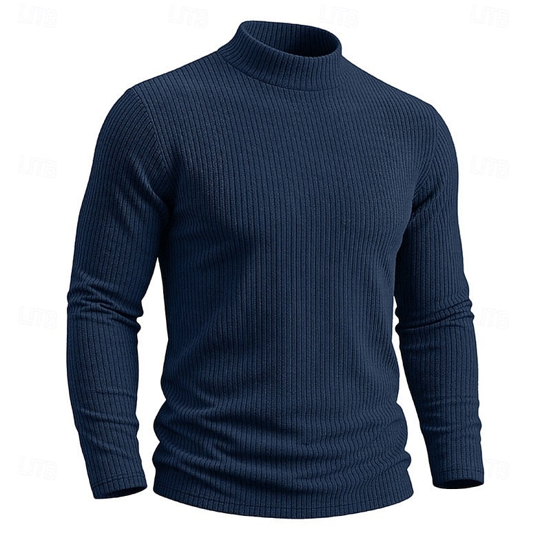 Callahan™ | Ribbed Mock-Neck Top