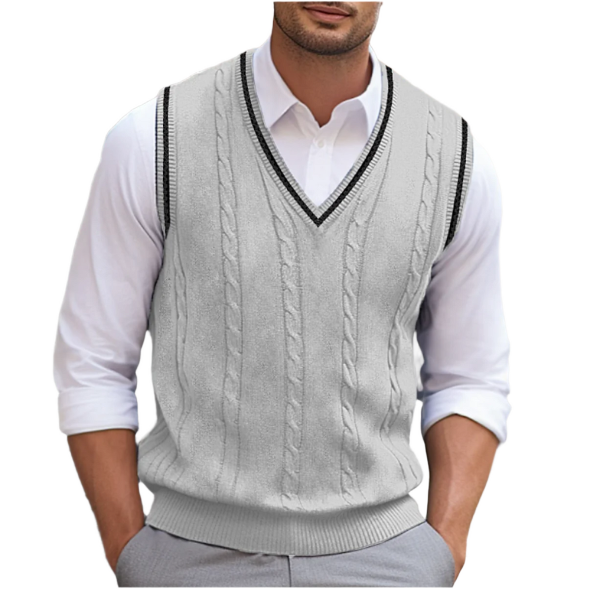 Floyd | Men's Sleeveless V Neck Knit Vest