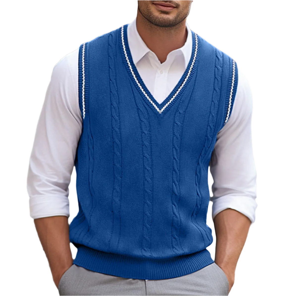 Floyd | Men's Sleeveless V Neck Knit Vest