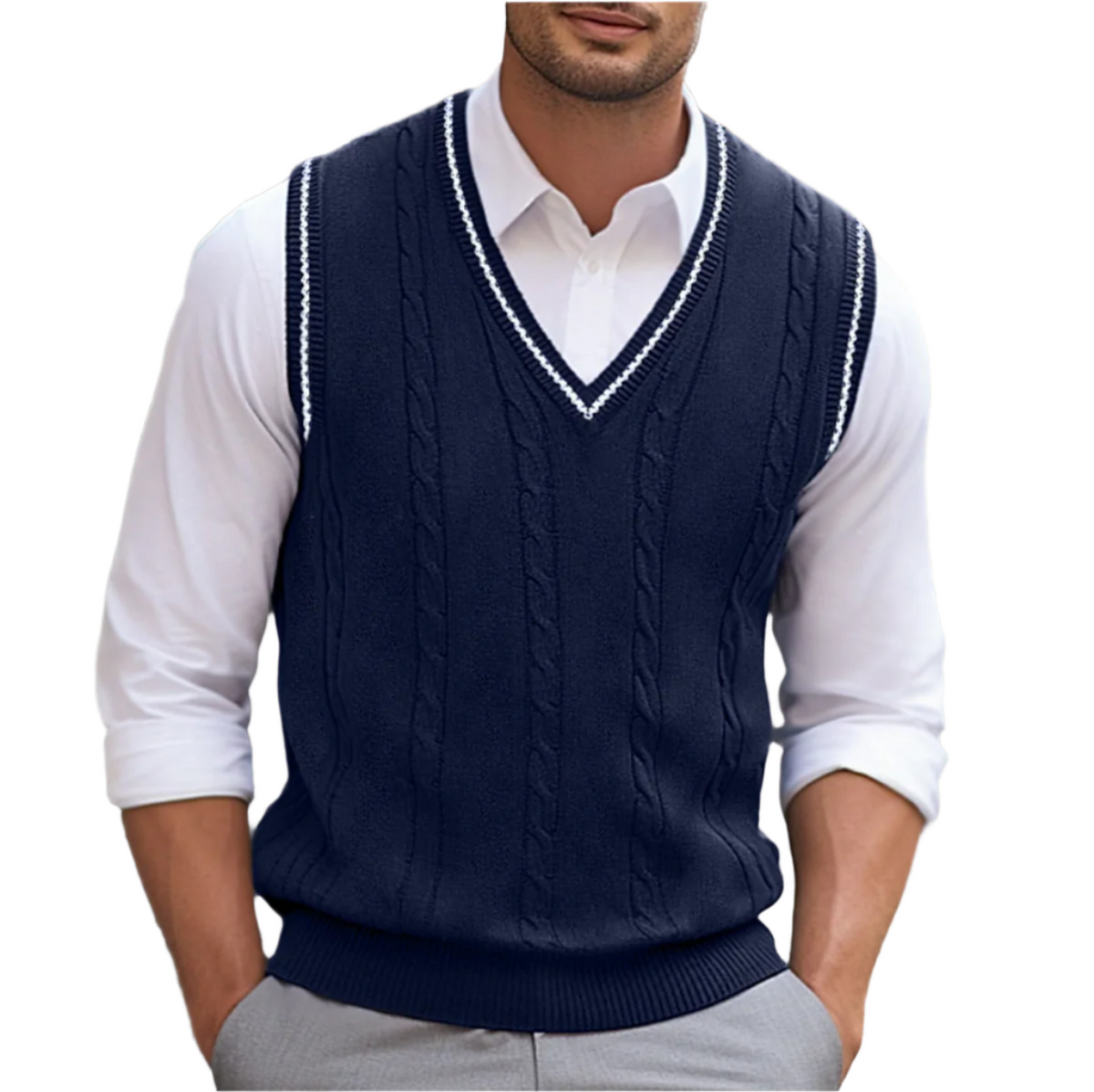 Floyd | Men's Sleeveless V Neck Knit Vest