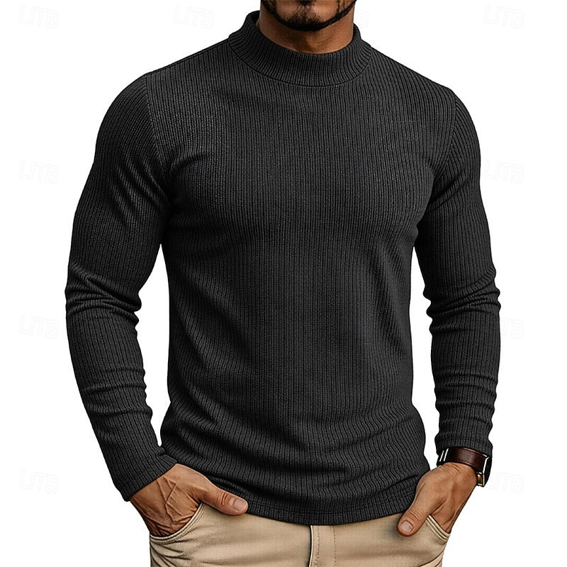 Callahan™ | Ribbed Mock-Neck Top