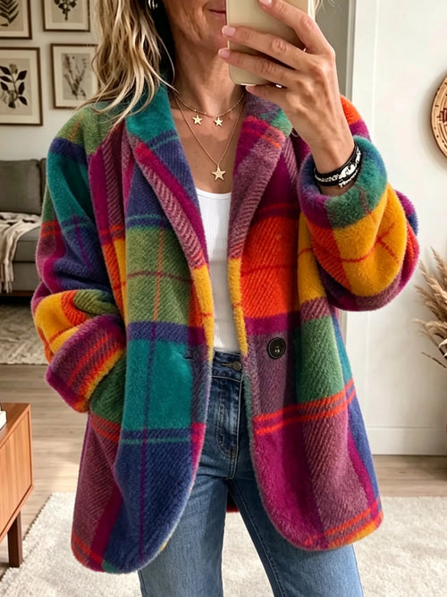 Penelope™ | Cozy Plaid Jacket