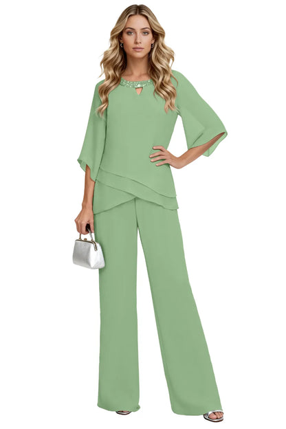 Marguerite™ | Loose-Fit Formal Pant Set