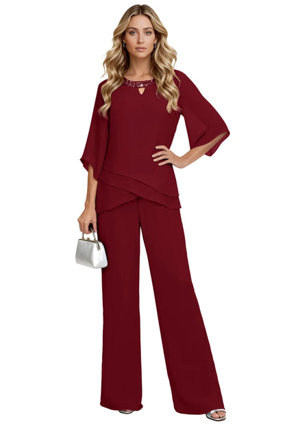 Marguerite™ | Loose-Fit Formal Pant Set