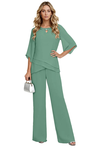 Marguerite™ | Loose-Fit Formal Pant Set