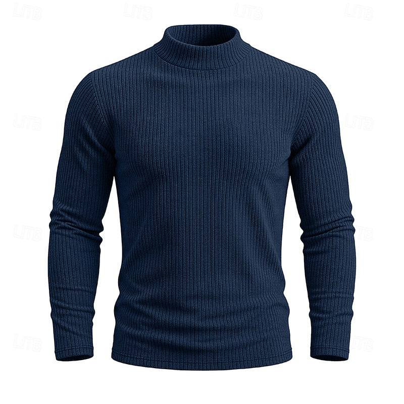 Callahan™ | Ribbed Mock-Neck Top