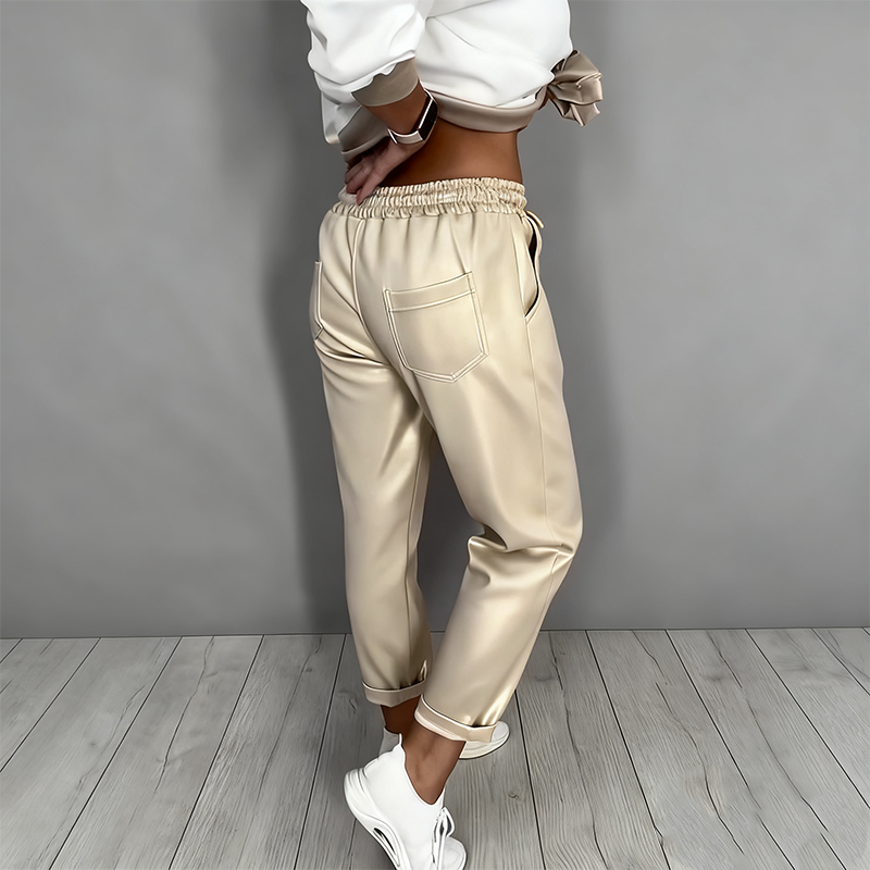 Tessa™ | V-Neck Top & High-Waist Pants Set