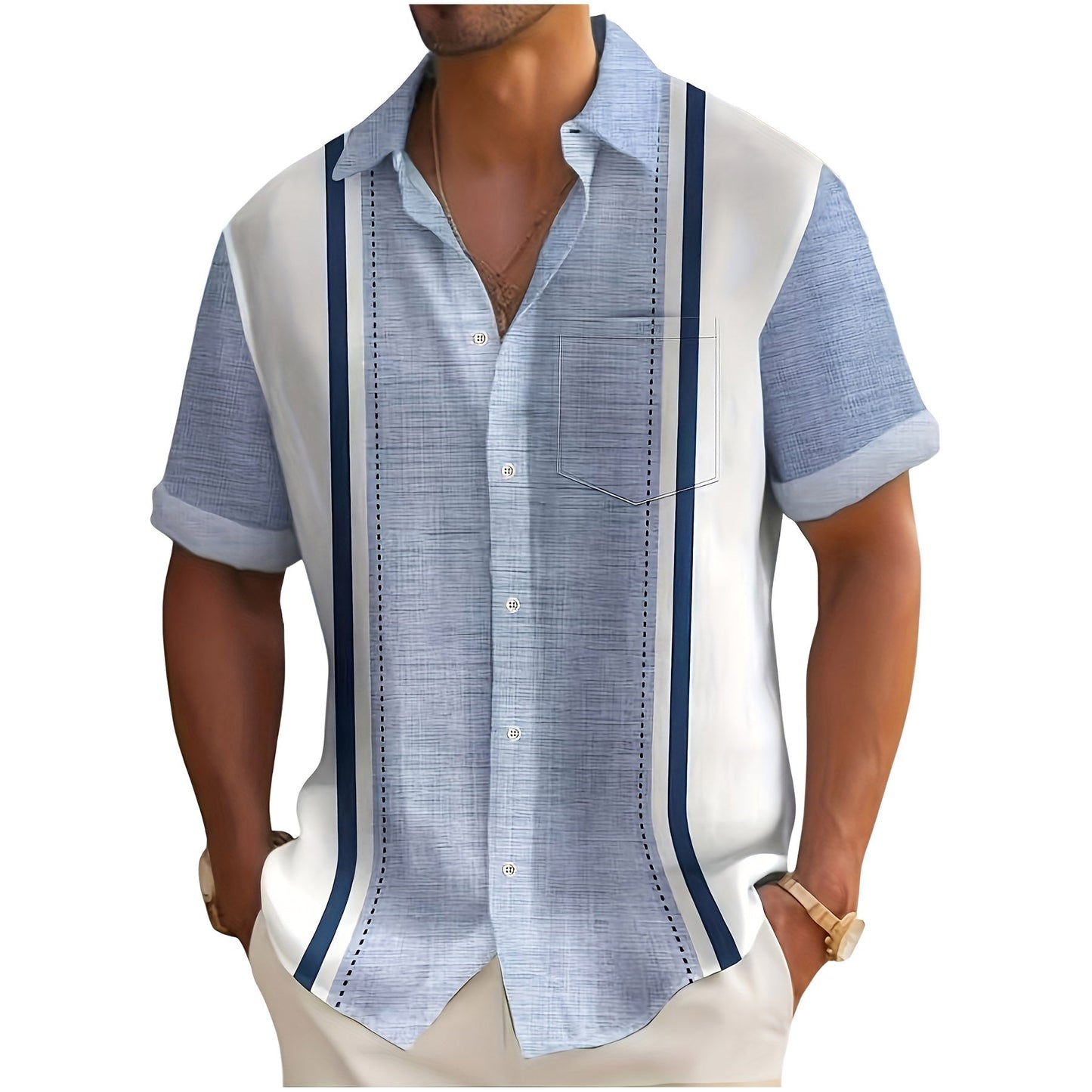 Liam | Striped Resort Shirt