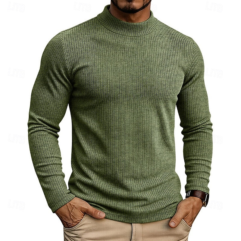 Callahan™ | Ribbed Mock-Neck Top