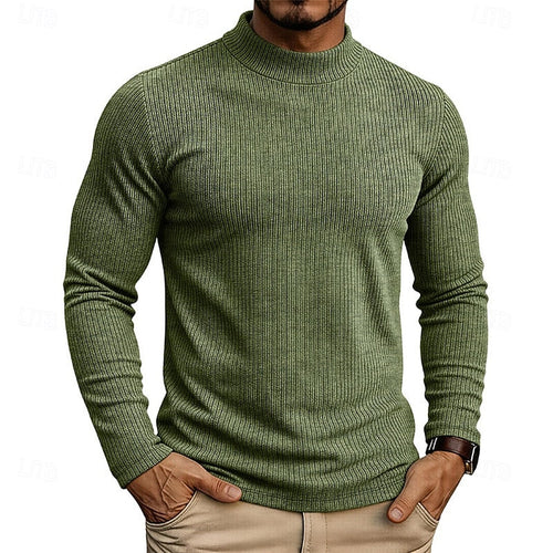 Callahan™ | Ribbed Mock-Neck Top