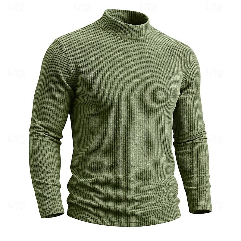 Callahan™ | Ribbed Mock-Neck Top